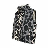Colete Animal Print - Preto