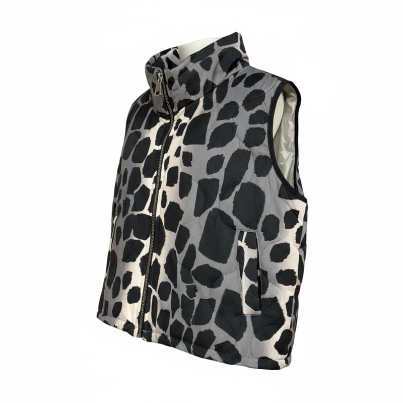 Colete Animal Print - Preto