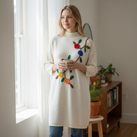 Camisola comprida de Malha | Flowers