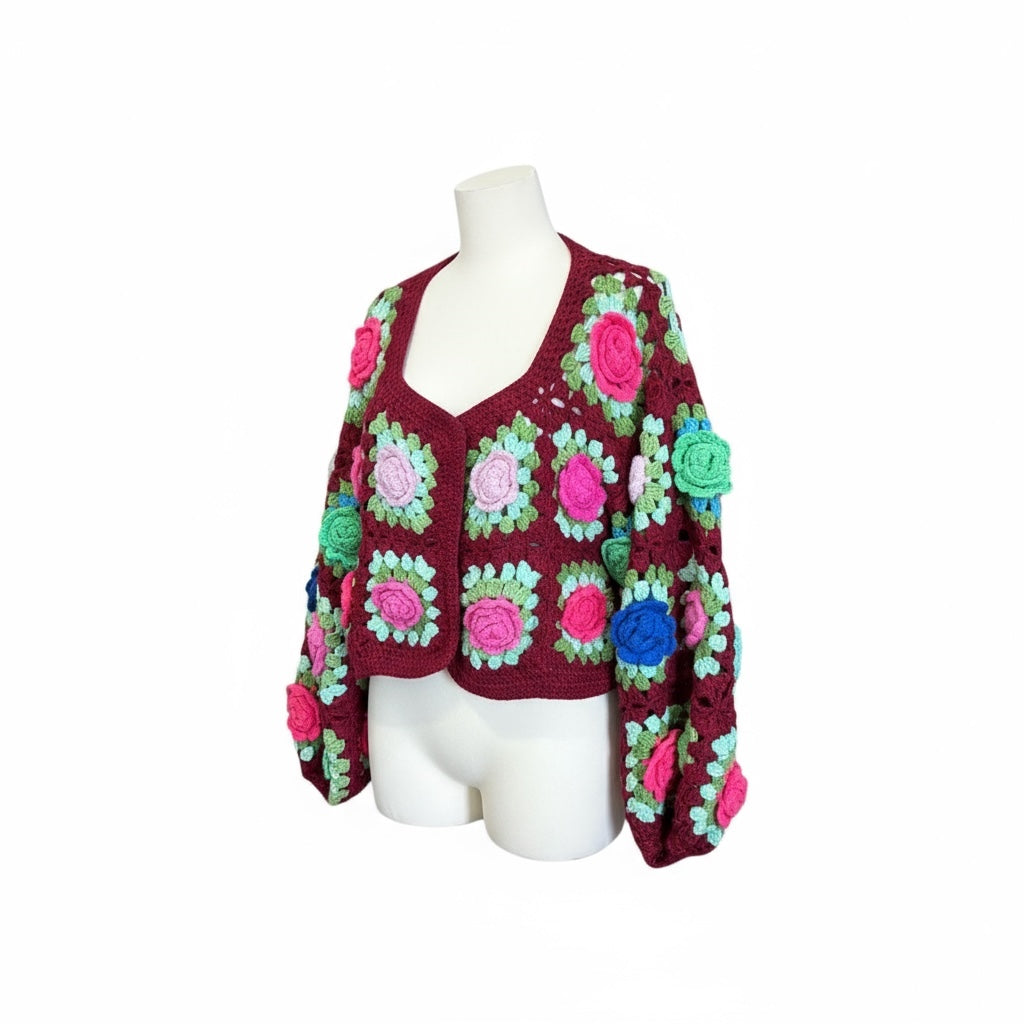 Casaco de Malha HandMade | Flowers