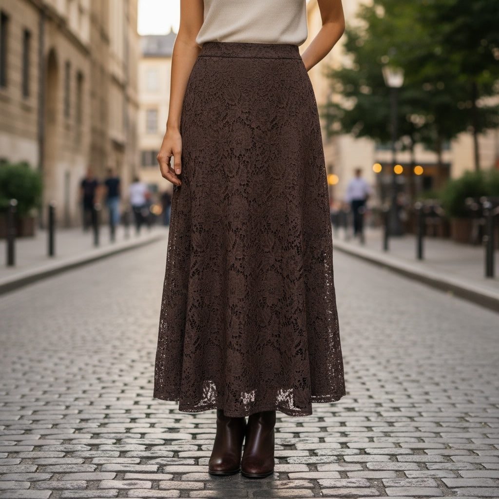 Saia Comprida Renda | Amy