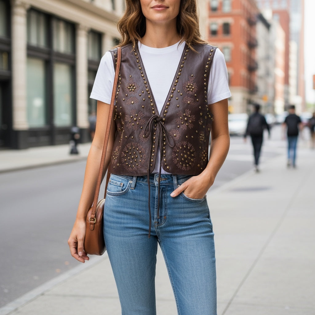 Colete Chester  PU | Preto