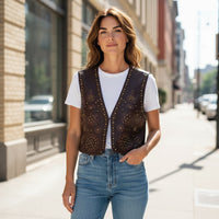 Colete Chester  PU | Preto