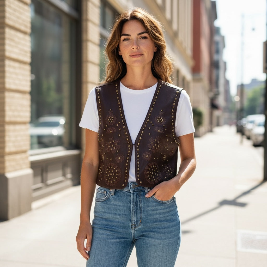 Colete Chester  PU | Preto