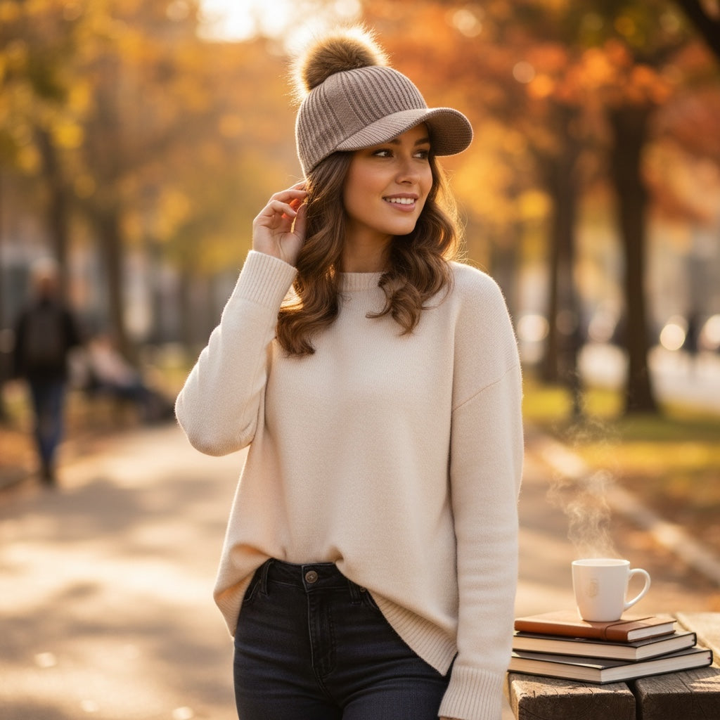 Boné Pompom | Khaki