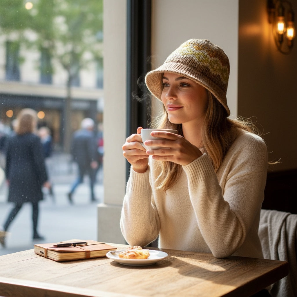 Chapéu - Gorro Malha (Camel) | Zilah