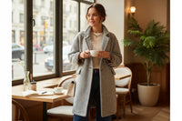 Casaco De Lã  - Cinzento