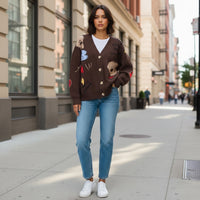 STARS CAMEL KNITTED SWEATSHIRT | NALA