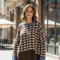 STARS CAMEL KNITTED SWEATSHIRT | NALA