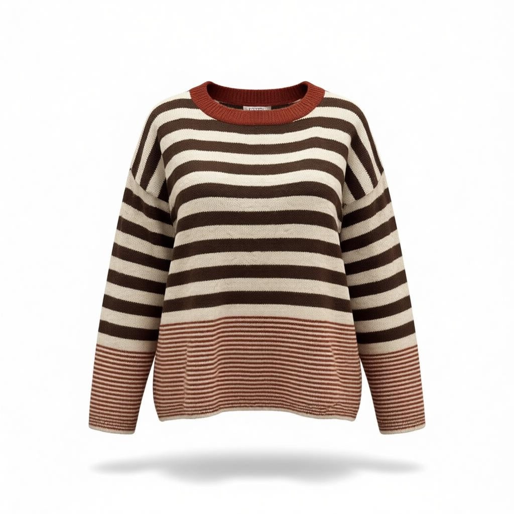 STARS CAMEL KNITTED SWEATSHIRT | NALA