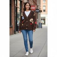 STARS CAMEL KNITTED SWEATSHIRT | NALA