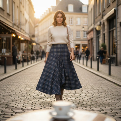 SHORT SKIRT ROLLS (BLACK) | SORA