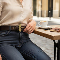 Cinto de Couro Castanho | Libélula