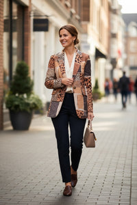 CHAQUETA/BLAZER ESTAMPADO ANIMAL (FLUOR) | VIVIAN