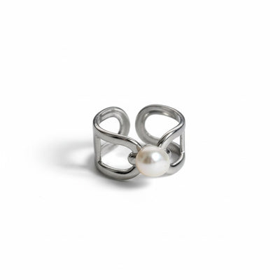 Anillo Hoja III Acero Inoxidable