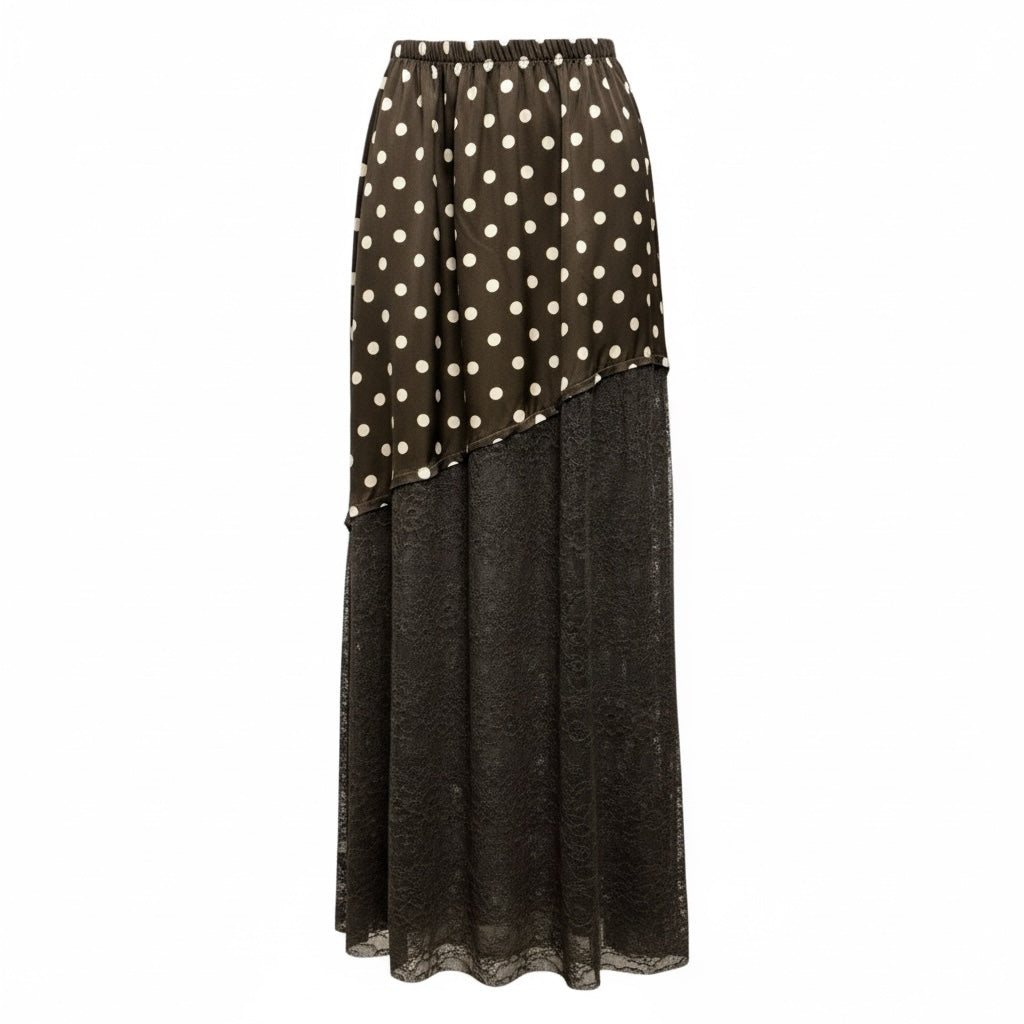 Saia Comprida Bolas e Renda