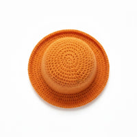 Chapéu de Croché Laranja Artesanal | Feito à Mão