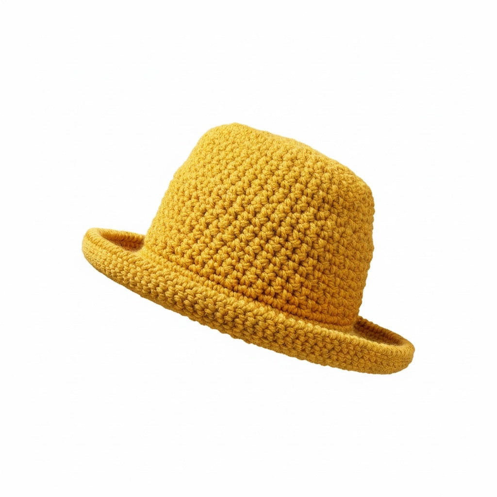 Chapéu de Croché Camel Artesanal | Feito à Mão