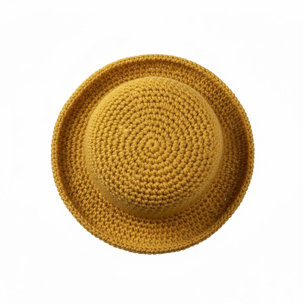 Chapéu de Croché Camel Artesanal | Feito à Mão