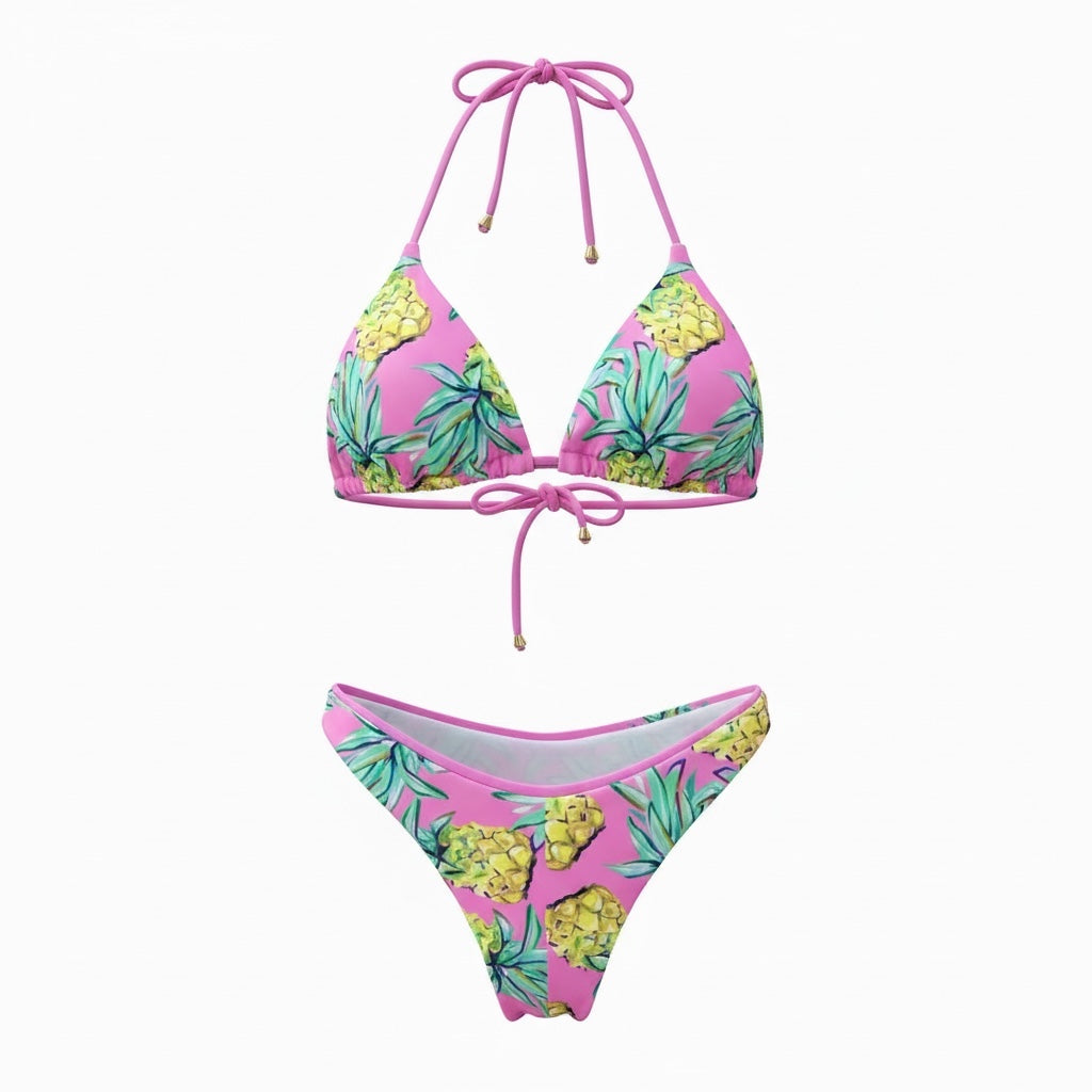 Biquíni Pineapple | Cortininha & Asa Delta | GRINE BEACHWEAR