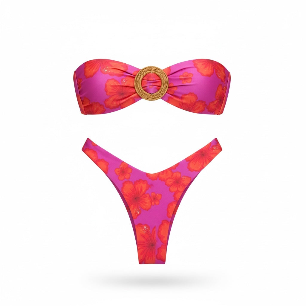 Biquíni Cai-Cai Rosa | Brasileiro | GRINE BEACHWEAR