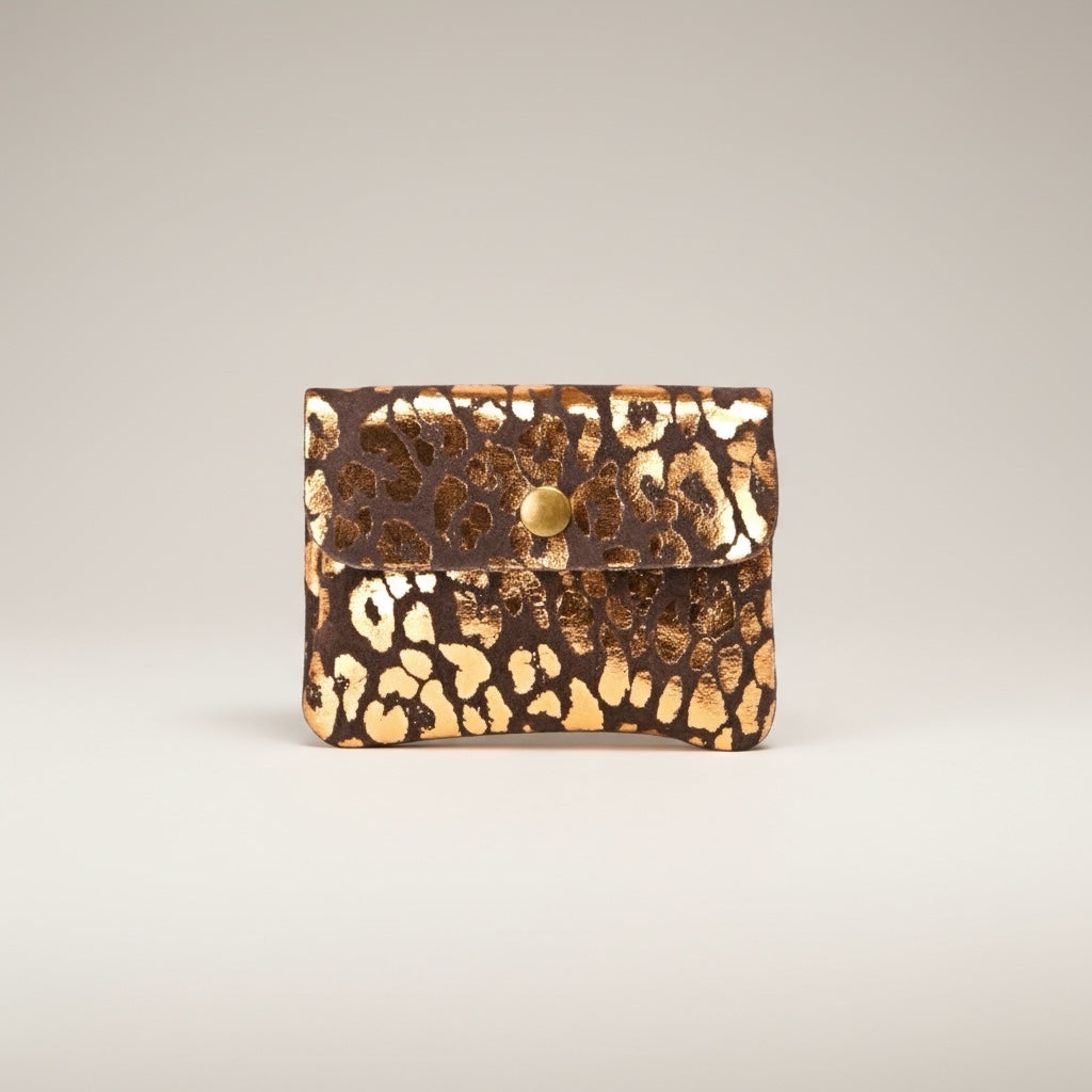 Animal print leather purse 2
