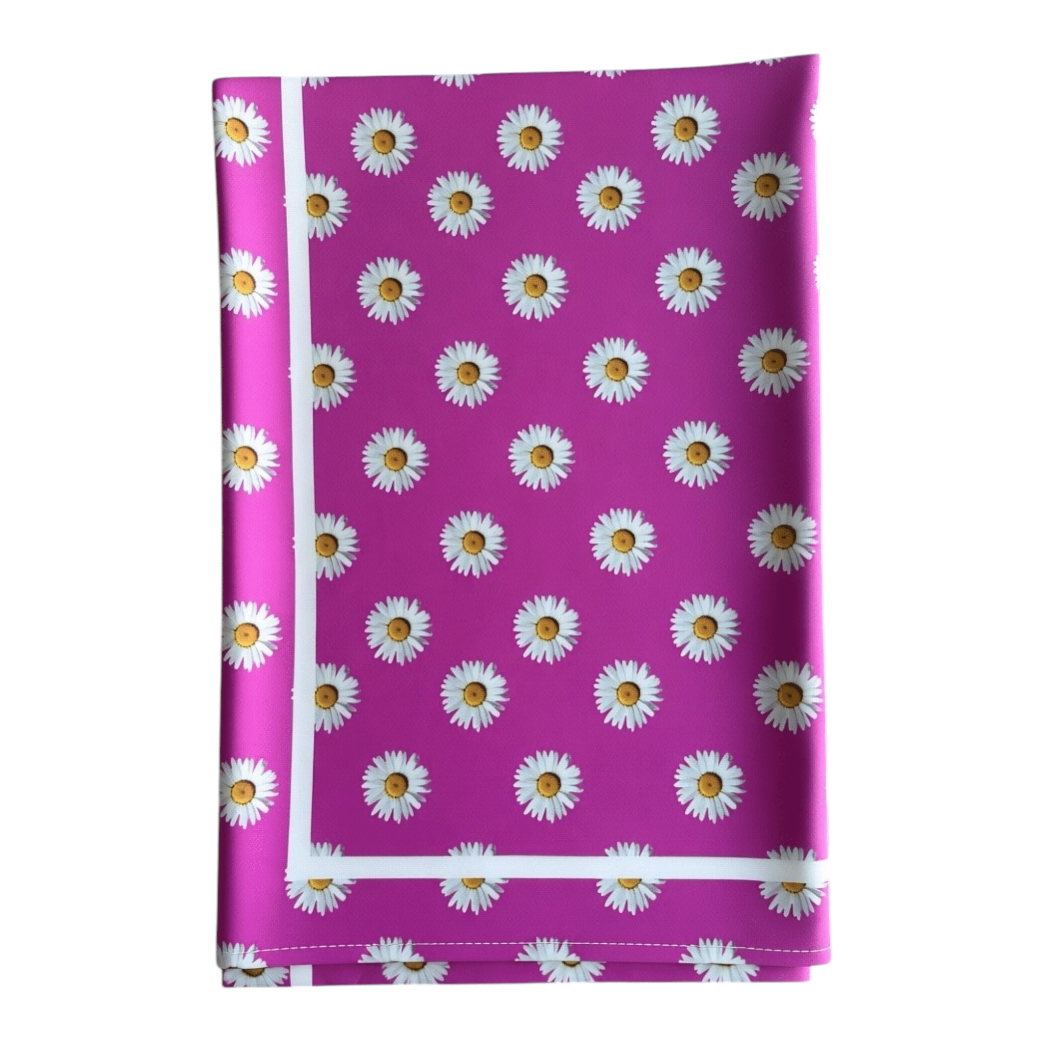 Canga Praia Brasil | Pareo Fuchsia Malmequeres 150x100cm - GRINE