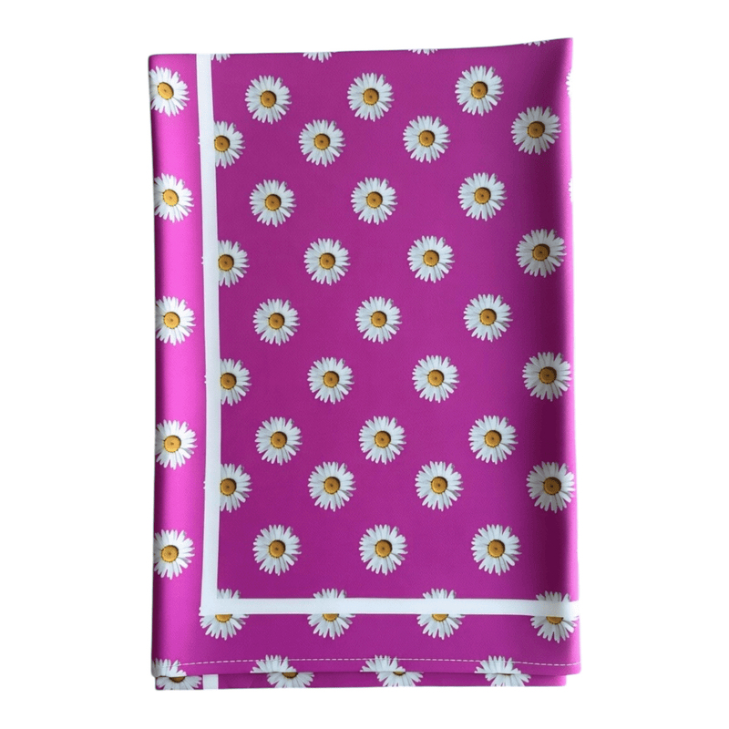 Canga Praia Brasil | Pareo Fuchsia Malmequeres 150x100cm - GRINE