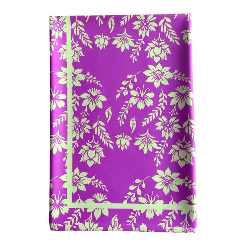 Canga Praia Brasil | Pareo Fuchsia Flores Amarelas 145x100cm - GRINE