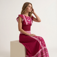 Conjunto: Top & Saia Midi | Boho Chic