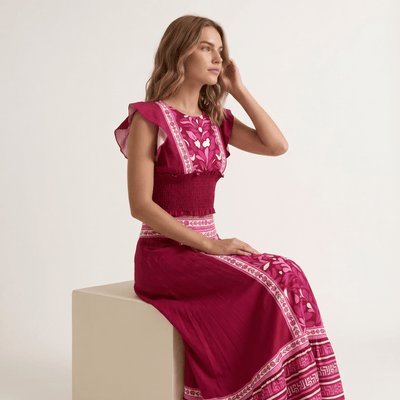 Conjunto: Top & Saia Midi | Boho Chic - GRINE