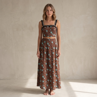 Conjunto: Top + Saia | Amelie