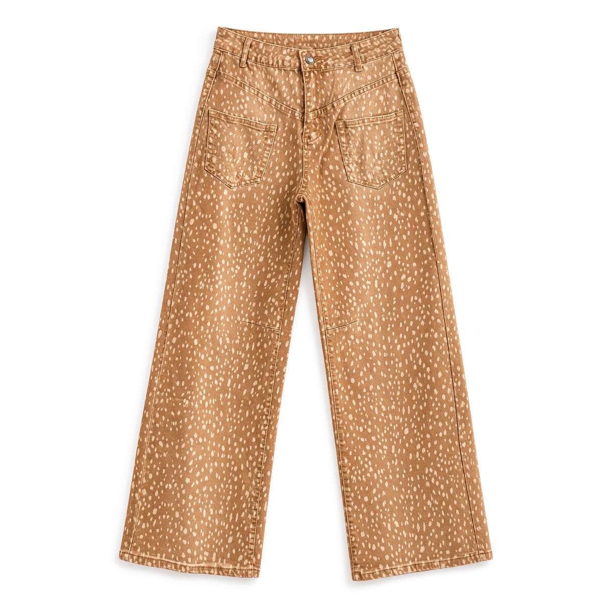 Casaco Curto de Estilo Militar Estampado Bambi – Camel
