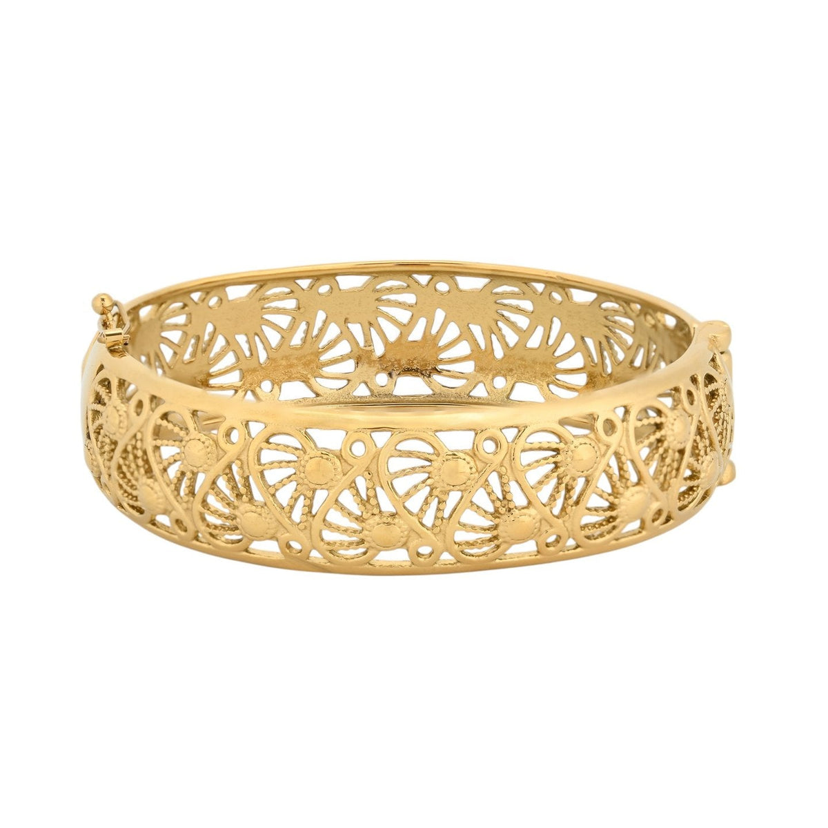 Pulseira Rígida Dourada | Encantos Tradicional Portugal - GRINE