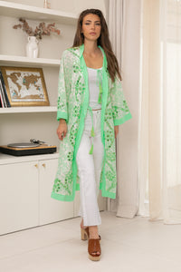 KIMONO LARGO CROCHET BEIGE | MELINA
