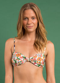 Top Biquíni Boho Bandeau Joy Branco detalhe - Rio de Sol | GRINE