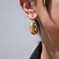 Classic Steel Earrings "Coração de Viana"