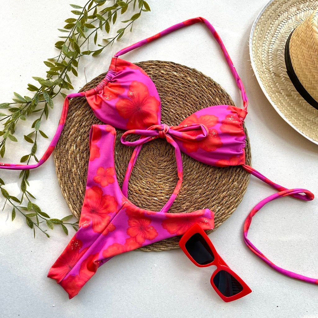 Biquíni Hibisco | Cortininha & Asa Delta