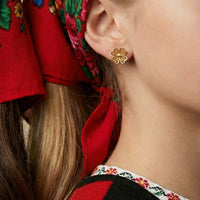 Classic Steel Earrings "Coração de Viana"