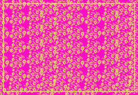 Canga Praia Brasil | Pareo Fuchsia Flores Amarelas 145x100cm