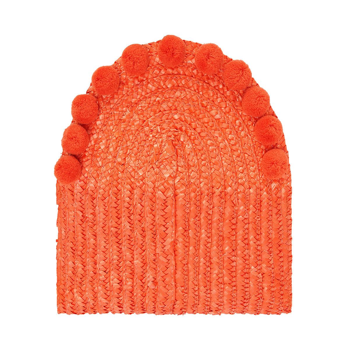 Clutch de palha com pompons - Grine Store | Bijuterias