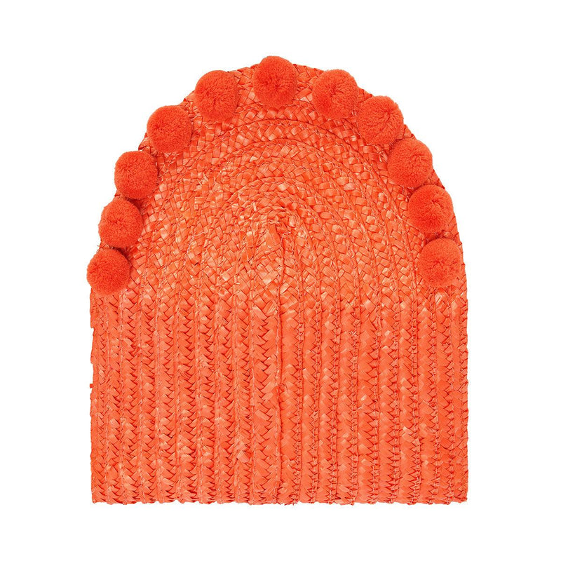 Clutch de palha com pompons - Grine Store | Bijuterias