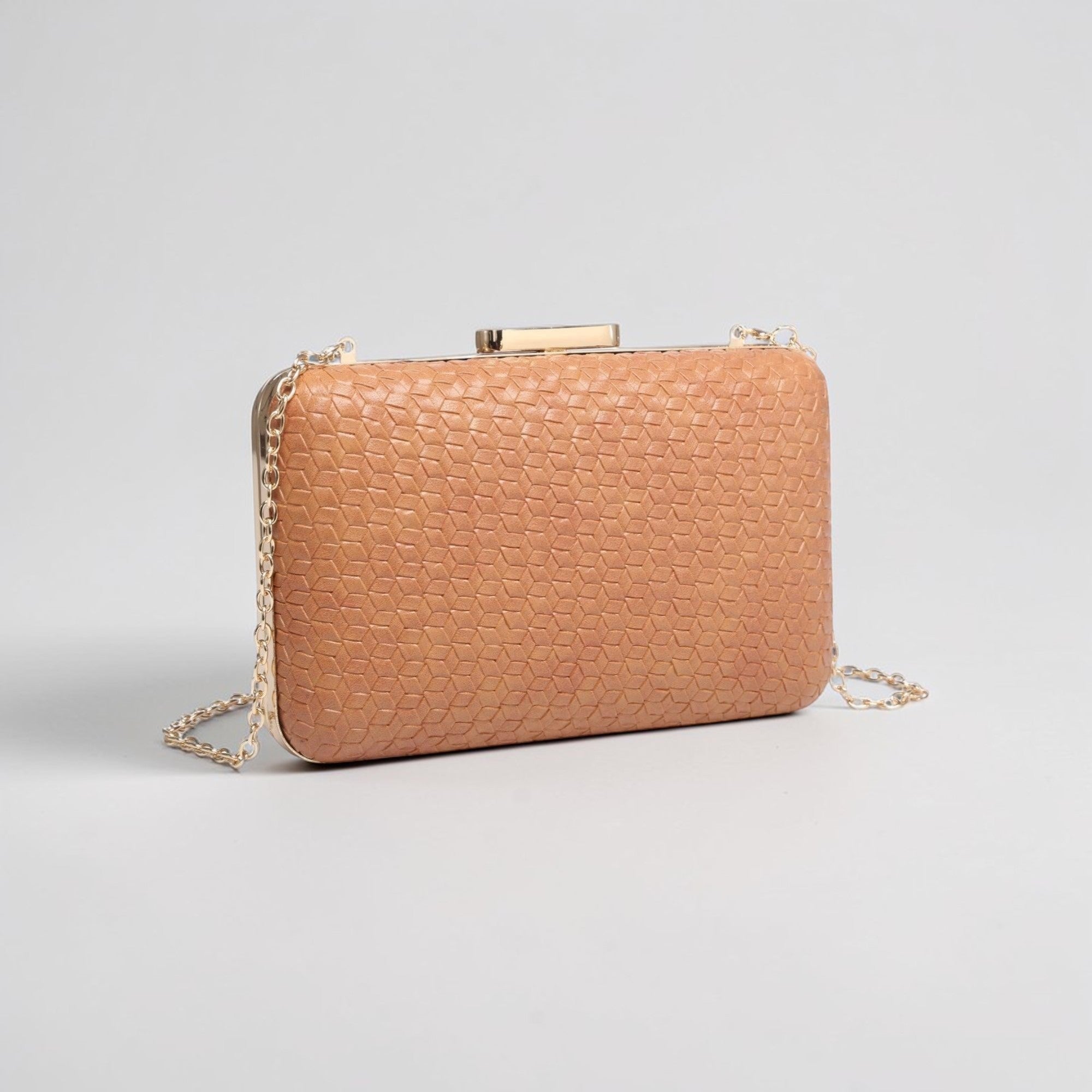 Clutch de Tiracolo, padrão com textura - Grine Store | Bijuterias