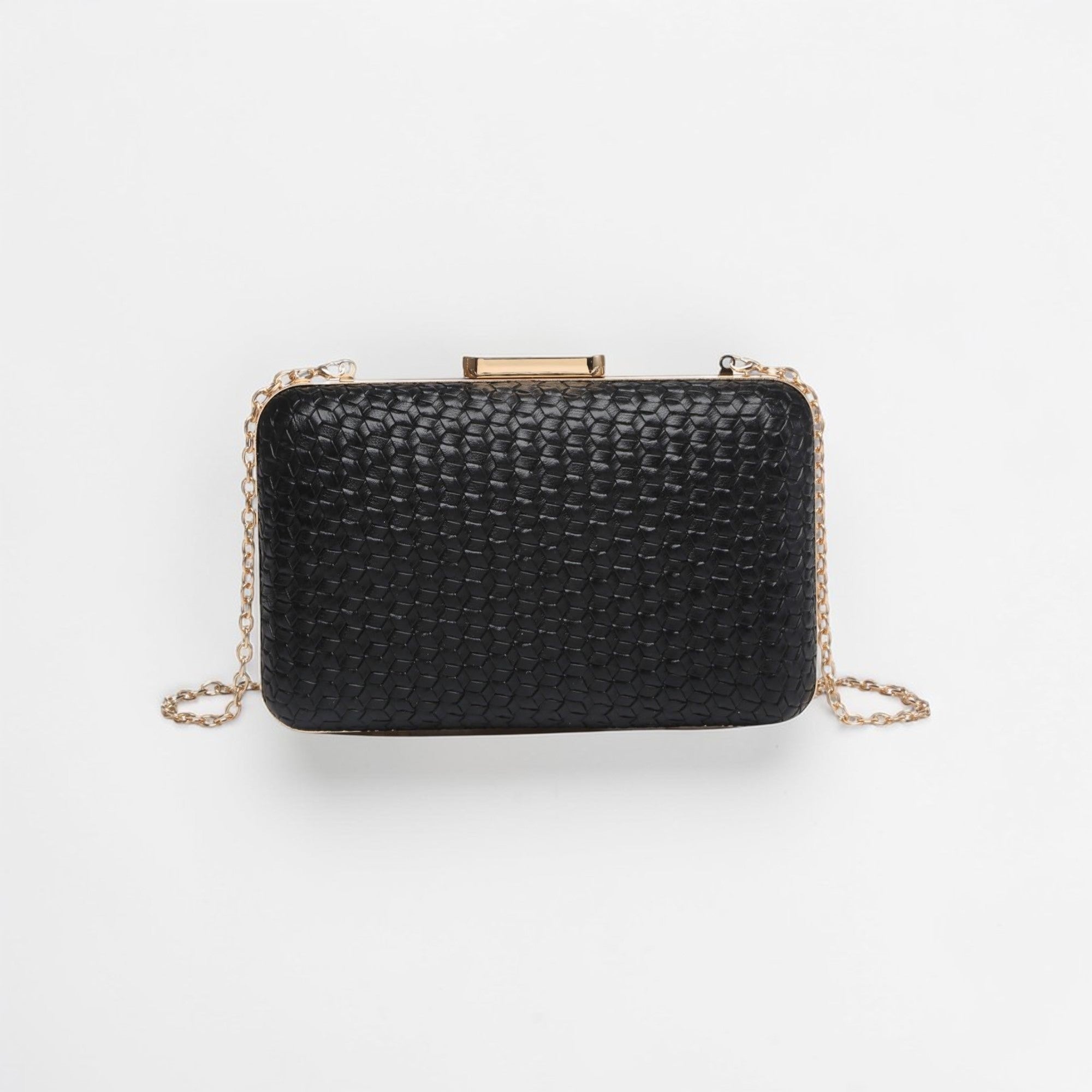 Clutch de Tiracolo, padrão com textura - Grine Store | Bijuterias