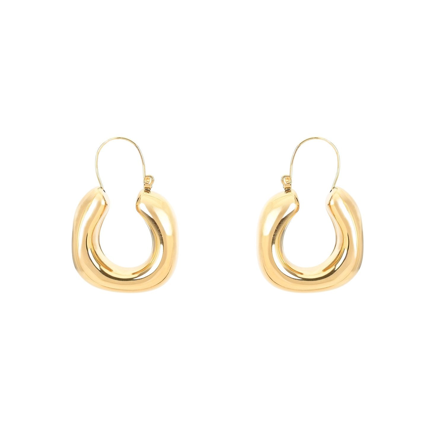 Classic Steel Earrings "Coração de Viana"