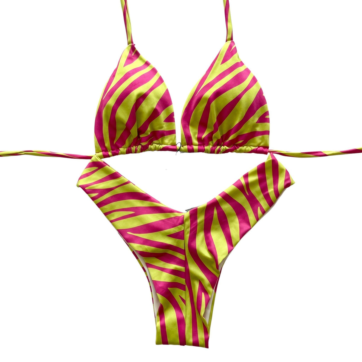 Biquíni Zebra Rosa | Cortininha & Asa Delta | GRINE BEACHWEAR - GRINE