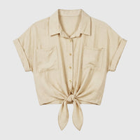 Camisa de Manga Curta com Nó - GRINE