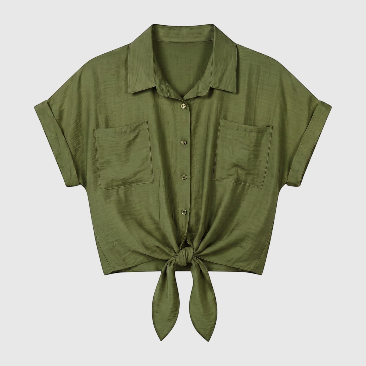 Camisa de Manga Curta com Nó - GRINE