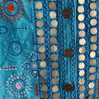Casaco Boho Chic Turquesa - GRINE