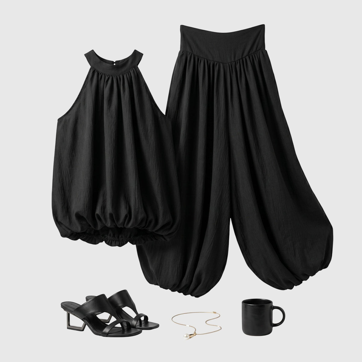 Conjunto Atenas | Top + Calças - GRINE